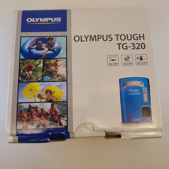 Olympus Tough TG-320 14.0MP Shockproof/Waterproof Blue Digital Camera - Picture 2 of 10